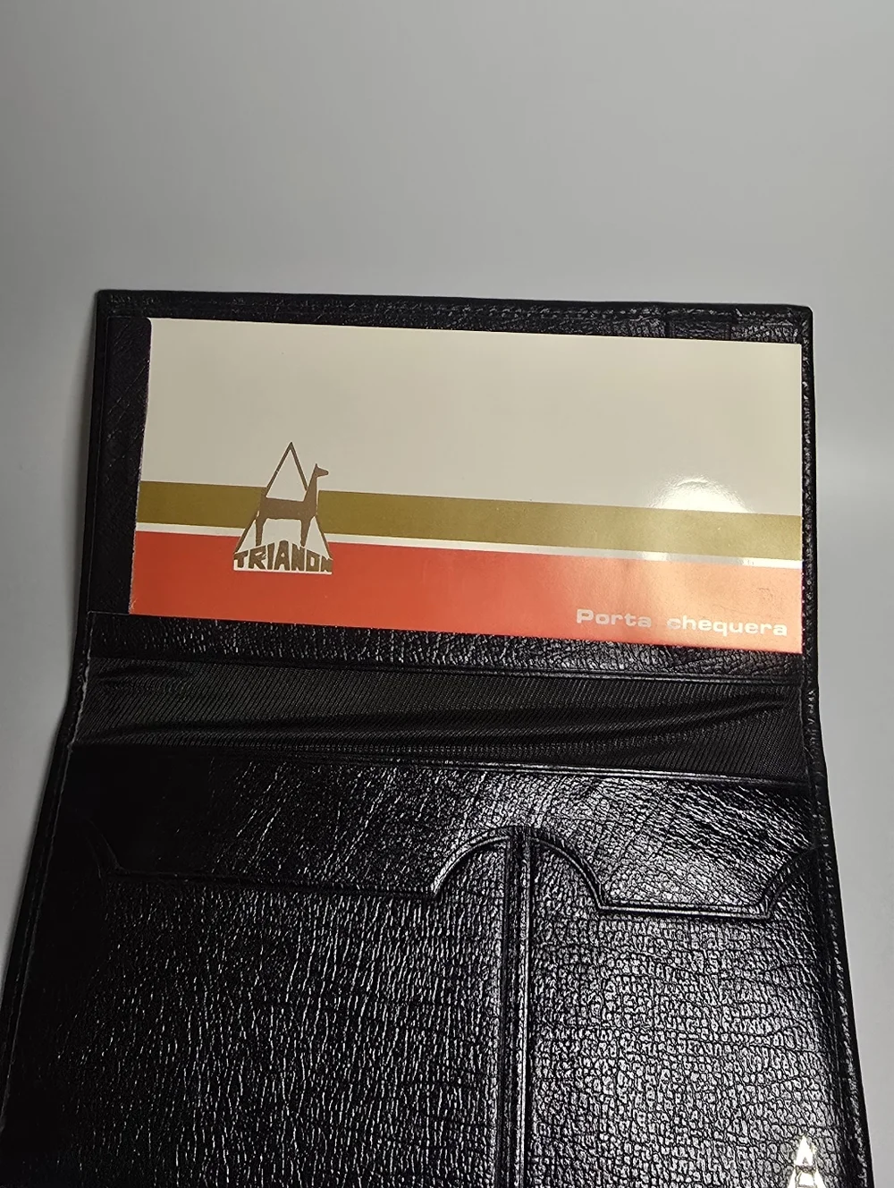 Trianon Columbia Black Women's Leather Wallet with Gold Accent